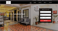 Desktop Screenshot of hotelnavaratna.co.in