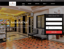 Tablet Screenshot of hotelnavaratna.co.in